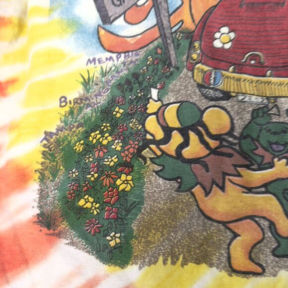 Vintage 90s Grateful Dead Shirt Mens 3XL Tie Dye 1995 Spring Tour Band Rock - Picture 5 of 14